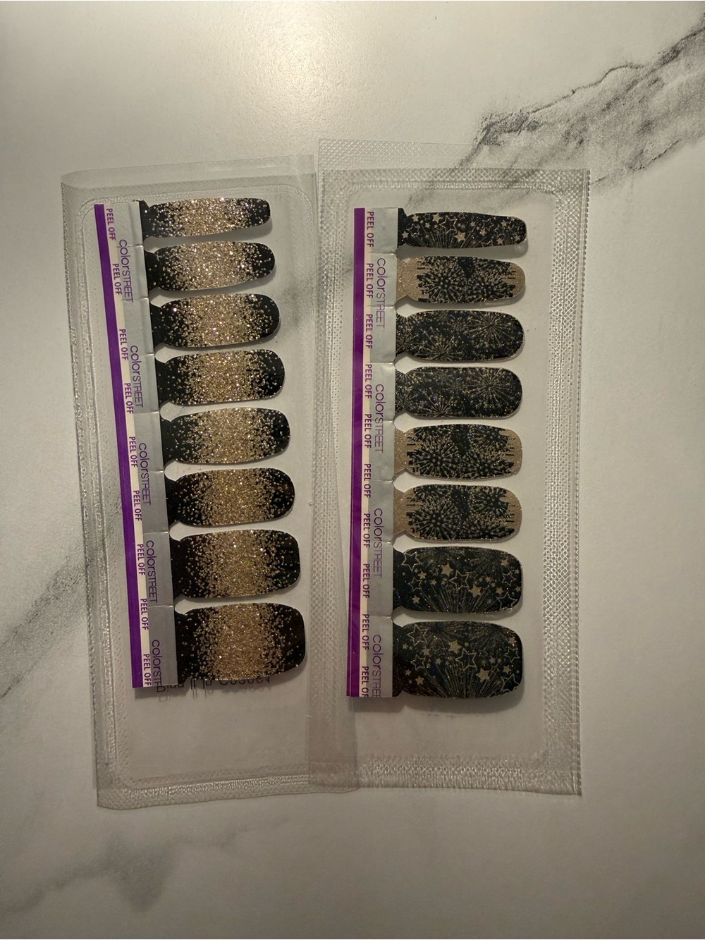 Color Street New Years Eve Nail Strips - Two Sets